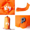 vidaXL - Kampeermatras - met - kussen - opblaasbaar - 1-persoons - oranje