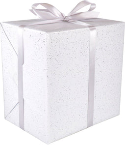 Klika - Cadeaupapier | 50cm | 100m | 74gr/m² | Confetti | wit/goud