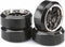 Absima 1:10 Straatmodel Complete wielen Drifter C 9-spaaks Zwart-chroom 4 stuk(s)