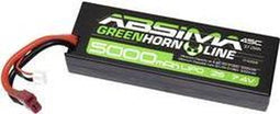 Absima LiPo accupack 7.4 V 5000 mAh Aantal cellen: 2 50 C Box hardcase T-stekkersysteem