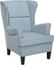 ABSON - Fauteuil - Blauw - Polyester