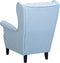ABSON - Fauteuil - Blauw - Polyester