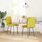 vidaXL - Eetkamerstoelen - 2 - st - fluweel - geel