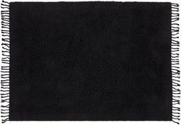 BITLIS - Vloerkleed - Zwart - 140 x 200 cm - Katoen