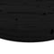 vidaXL - Tafelblad - rond - Ø70x3 - cm - massief - grenenhout - zwart