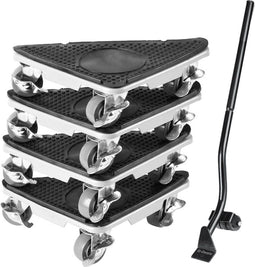 DIY-King Meubelroller Set - 4x Meubeltransporter Trolley - Rugvriendelijk - Draagkracht 150 kg (4 stuks)