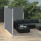 vidaXL - Windscherm - uittrekbaar - 140x600 - cm - antraciet