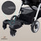 Abundancia® - Meerijdplankje Deluxe Kinderwagen/Buggy - Universeel - Met tassenhaakje - Incl. kinderzitje met handvat - Verstelbaar - Zwart