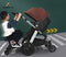 Abundancia® - Universeel Kinderwagen/Buggy Meerijdplankje - Nu met tassenhaakje - Incl. Zitje - Verstelbaar - Zwart