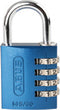 ABUS 145 hangslot met cijferslot Blauw 145/40