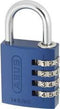 ABUS 145 hangslot met cijferslot Blauw 145/40