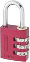 ABUS 145 hangslot met cijferslot Rood 145/30