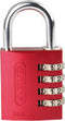 ABUS 145 hangslot met cijferslot Rood 145/40