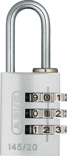 Abus Cijferslot 145/20 Massief Aluminium Zilver