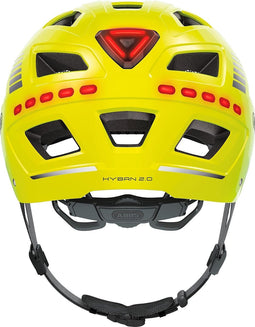 Abus Hyban 2.0 Led Signal - Fietshelm Signal Yellow M (52 - 58 cm)