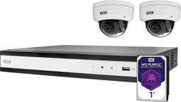 ABUS Performance Line 4-Kanal PoE Set TVVR36422D IP-Bewakingscameraset LAN 4-kanaals Met 2 camera's 1920 x 1080 Pixel