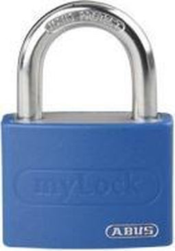 ABUS T65AL beschrijfbaar hangslot met 2 sleutels Blauw