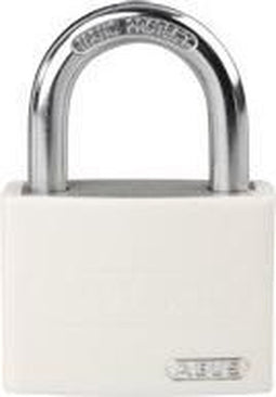 ABUS T65AL beschrijfbaar hangslot met 2 sleutels Wit