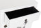 Nachtkastje DKD Home Decor Spar Zilverkleurig Wit Hout MDF 45 x 34 x 66 cm