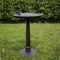Esschert Design Vogelbad op voet - XXL - Hout - Bruin - Ø 55 cm