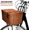 Fietsmand Riet - Bakkersmand - 45 x 30 x 25 cm - Bruin