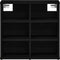 vidaXL - Schoenenkast - Zwart - Eik - 52,5x30x50 - cm