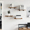 vidaXL - Wandschappen - 4 - st - 40x30x1,5 - cm - bewerkt - hout - gerookt - eikenkleur