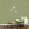 Evergreen Behang Wicker Natural groen