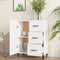 vidaXL - Dressoir - 69,5x34x90 - cm - bewerkt - hout - wit