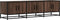 vidaXL - Tv-meubel - 150x35x41 - cm - bewerkt - hout - metaal - bruin - eikenkleur