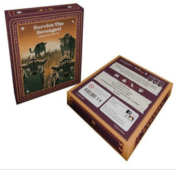 Boosterbox Survive The Serengeti - Educatief spel - Snel kaartspel met gnoes