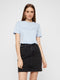 Pieces PCRIA SS FOLD UP SOLID TEE NOOS - T-shirt - Ronde hals korte mouwen - Kentucky Blue