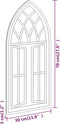 vidaXL - Spiegel - 70x30 - cm - ijzer - zwart