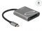 Delock 91741 - Kaartlezer USB Type-C™ naar XQD 2.0 - Superspeed USB 5 Gbps - Grijs