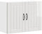vidaXL - Keukenwandkast - Lucca - bewerkt - hout - hoogglans - wit