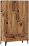 vidaXL - Hoge - kast - 70x31x115 - cm - bewerkt - hout - oud - houtkleurig