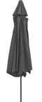vidaXL - Parasol - met - metalen - paal - 390 - cm - antracietkleurig