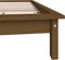 vidaXL - Bedframe - massief - grenenhout - honingbruin - 140x200 - cm