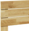 vidaXL - Hoofdbord - 80 - cm - massief - hout - eiken