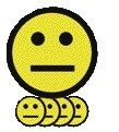 Smit Visual - Magneet smiley 50mm emotie neutraal geel 5 stuks