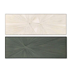 Schilderij Home ESPRIT Groen Beige Modern 153 x 4,5 x 53 cm (2 Stuks)