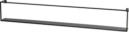 WOOOD Meert Wandplank - Metaal - Zwart - 16x100x8
