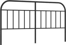 vidaXL - Hoofdbord - metaal - zwart - 160 - cm