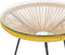 ACAPULCO II - Bistroset voor 2 - Geel - PE rotan