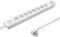 Qoltec Overspanningsbeveiliging | 8 stopcontacten | 2 x USB| 1.8m | Wit.
