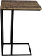 HSM Collection - Bijzettafel - 25x40x65 - Naturel/zwart - Mangohout/ijzer