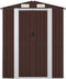 vidaXL - Tuinschuur - 192x108x223 - cm - gegalvaniseerd - staal - donkerbruin