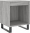 vidaXL - Nachtkastje - 40x35x50 - cm - bewerkt - hout - grijs - sonoma - eikenkleurig