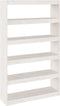 vidaXL - Boekenkast/kamerscherm - 100x30x167,5 - cm - massief - grenenhout - wit