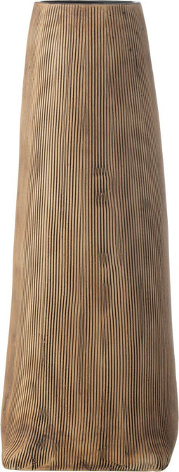 J-Line vaas Maria Lang - keramiek - bruin - large